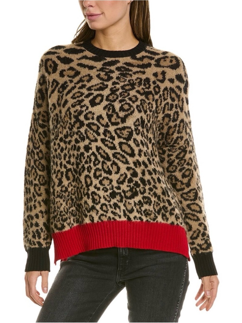 NWT - The Kooples Alpaca Blend Oversized Animal Print Leopard Sweater - 0/XS